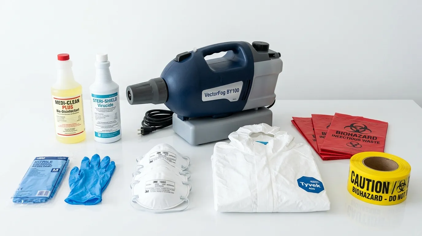 Professional biohazard remediation crew working in Haverstraw