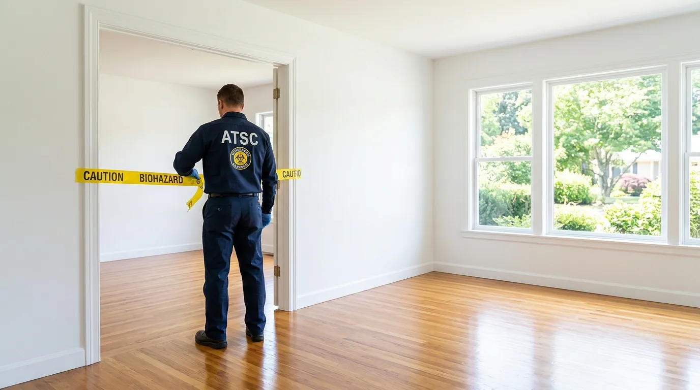 Certified biohazard cleanup crew performing Decomposition Cleanup in Haverstraw